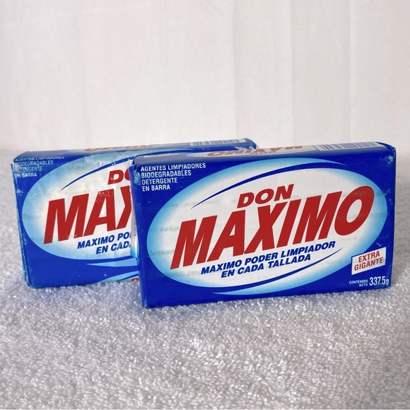 Vintage Don Maximo Detergent Soap Bars Extra Gigante 337.5g X2 - Picture 1 of 8